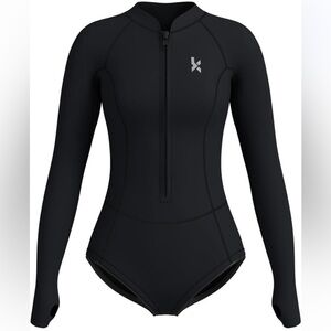 KMT Wetsuit for Women, Womens Long Sleeve Shorty Wet Suits 2mm Surf-wear